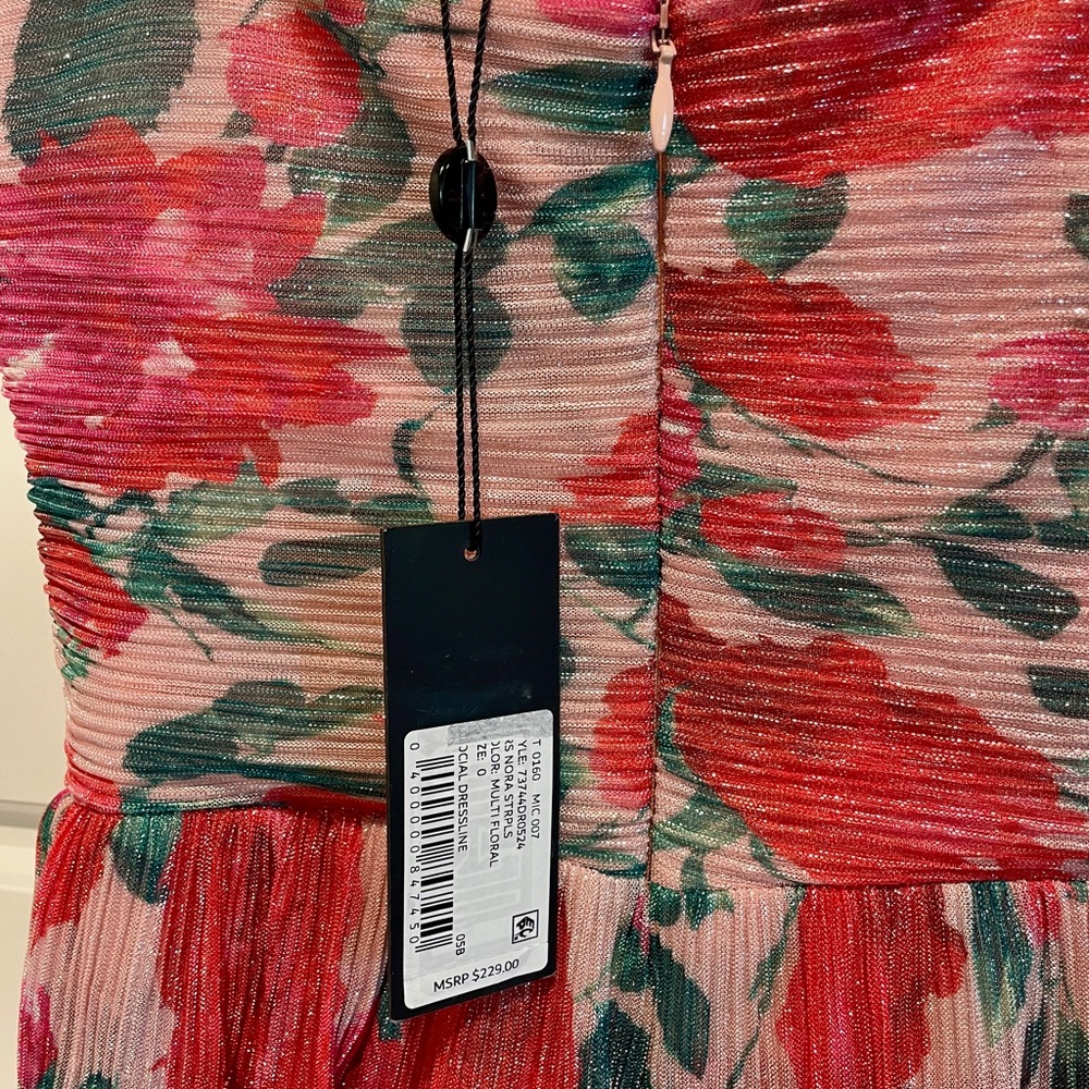 Gianni Bini Floral Sundress Sleeveless Cocktail - Picture 6 of 8
